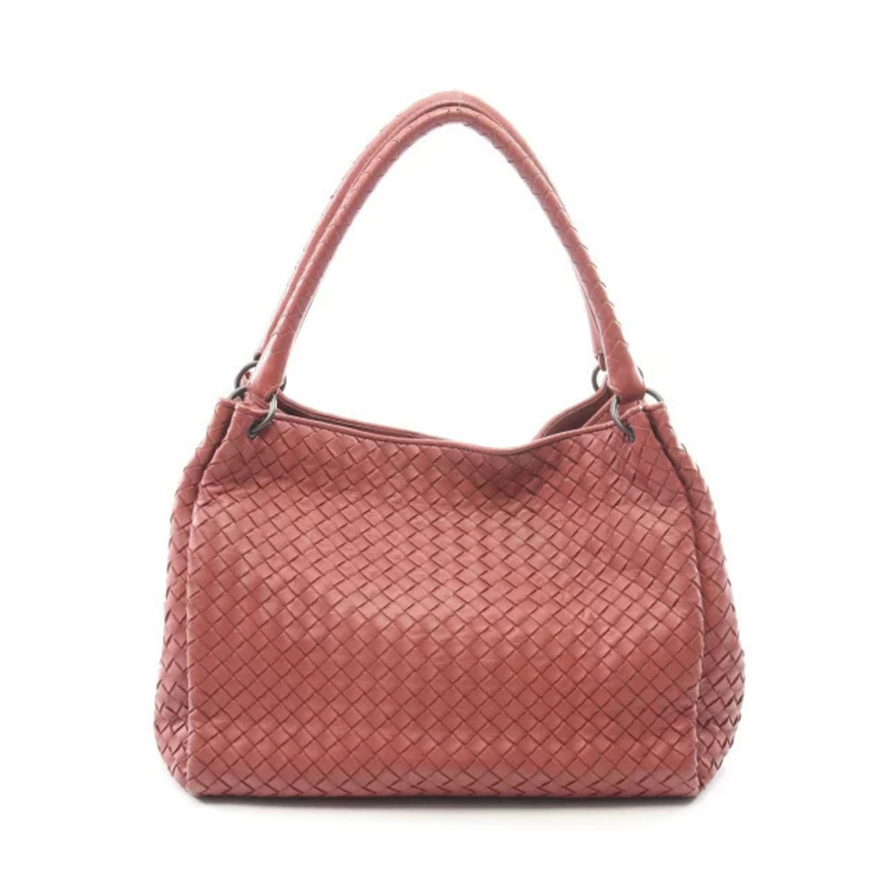 Bottega Veneta Intrecciato Tote Bag Leather Red